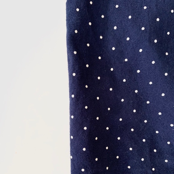 Old Navy Fitted Navy Dot Button Down - Picture 8 of 8